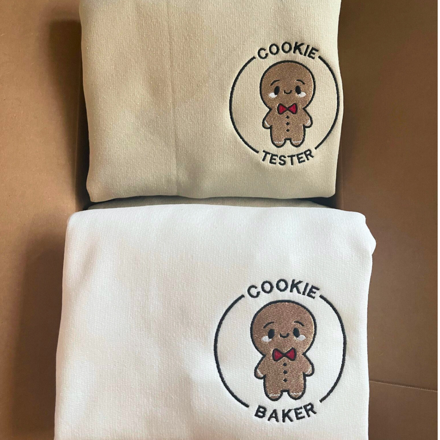 Cookie Embroidered Sweatshirts