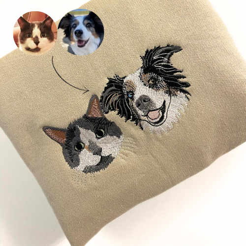 Custom Pet Embroidered Sweatshirt