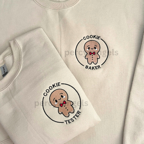 Cookie Embroidered Sweatshirts