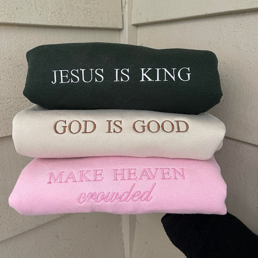 Christian Embroidered Sweatshirts