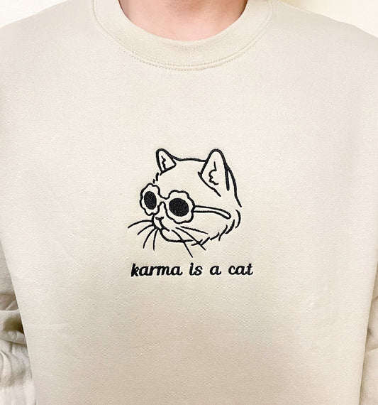 Karma is a Cat Sweatshirt